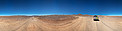 Panorama of the road to Armazones