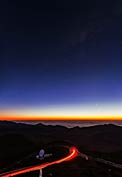 Looking down from Paranal at sunset