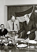 Adriaan Blaauw at the contract signature with Interbeton