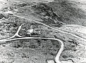 Close-up of the hotel site during construction.