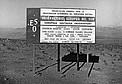 ESO sign at the access road to La Silla