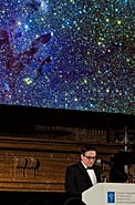 Xavier Barcons and the Eagle Nebula at the ESO 50th Anniversary Gala Event