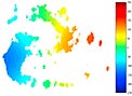 Observed Velocity Field in a Galaxy (Simulation)
