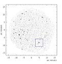 Zoom-in on a Possible Cluster of Galaxies (in box)