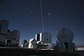 Una estrella artificial brilla en el cielo del norte de Chile