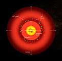 Structure of the Pulsating Red Giant S Ori (artist's impression)