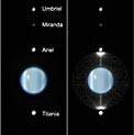 Peering at Uranus's Rings as they Swing Edge-on to Earth for the First Time Since their Discovery in 1977