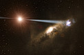 ¿Un agujero negro construyendo una galaxia?