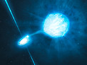 El Agujero Negro dentro de NGC 300 X-1(representación artística)
