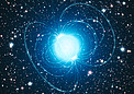 Artist’s impression of the magnetar in the extraordinary star cluster Westerlund 1