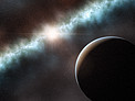 Impresión artística del disco alrededor de la estrella joven T Cha
