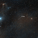 A Wide-field view of the sky around the young star T Cha (annotated)