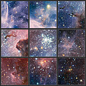 Excerpts from VLT image of the Carina Nebula in infrared light