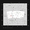 The location of the quasar HE 0109-3518