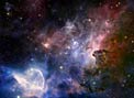 Screenshot from IMAX® 3D movie Hidden Universe showing the Carina Nebula