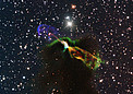 Stunning ALMA and NTT image of Newborn Star
