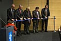 Ribbon-cutting ceremony at the inauguration of the ESO Headquarters extension