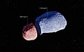Diagram struktury planetky (25143) Itokawa
