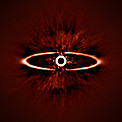 SPHERE avbilder skiven rundt stjernen HR 4796A