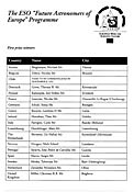 The ESO "Future Astronomers of Europe" Programme