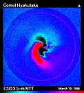 Dust Jets in Comet Hyakutake