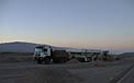 The Convoy Drives through the Desert