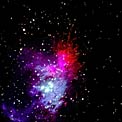Colour rendering of Orion Nebula area