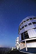 VLT domes at night