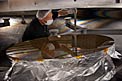 Recoating process in the vacuum chamber