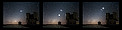 The Moon in Conjunction with Venus and Jupiter (artistic composition)
