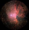 NGC 6188 Glows Crimson