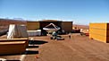Assembly of First European ALMA Antenna