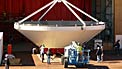 Assembly of First European ALMA Antenna