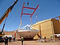 Assembly of First European ALMA Antenna