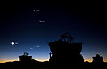 Conjunción planetaria sobre Paranal