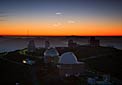 Three planets dance over La Silla (annotated)