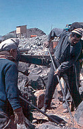 Preparing the site for the ESO 1-metre telescopee