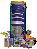 A cutaway drawing of the VISTA camera