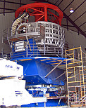 The VISTA telescope under construction