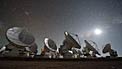 The Full Moon and the Magellanic Clouds over ALMA (time-lapse)