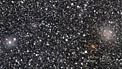 Visible/infrared cross-fade of the newly discovered globular star cluster VVV CL001