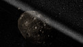 Artist's impression of ring system around asteroid Chariklo