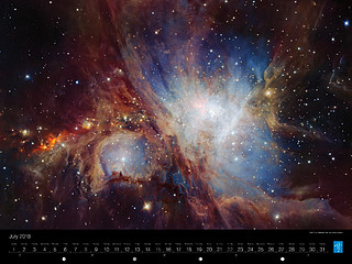 July – The Orion Nebula star formation region