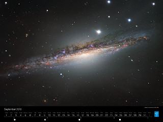 September – Edgewise perspective of NGC 1055