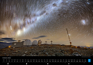 October - Spinning stars over La Silla Observatory