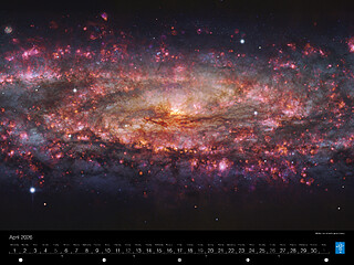April — MUSE view of the Sculptor Galaxy