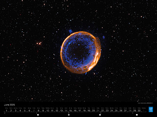 June — VLT image of a double-detonation supernova