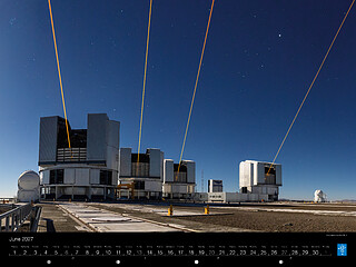 June — Four lasers for the VLTI