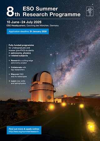ESO Summer Student Research Programme 2026