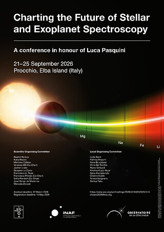 ESO/INAF/OCA Charting the Future of Stellar and Exoplanet Spectroscopy (September 21-25, 2026)